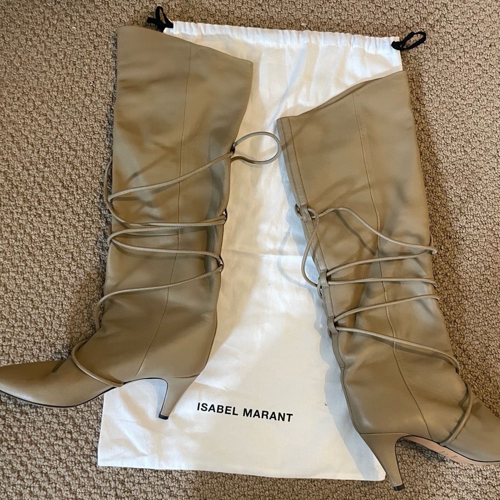 Isabel Marant knee high boots with laces - Picture 4 of 7